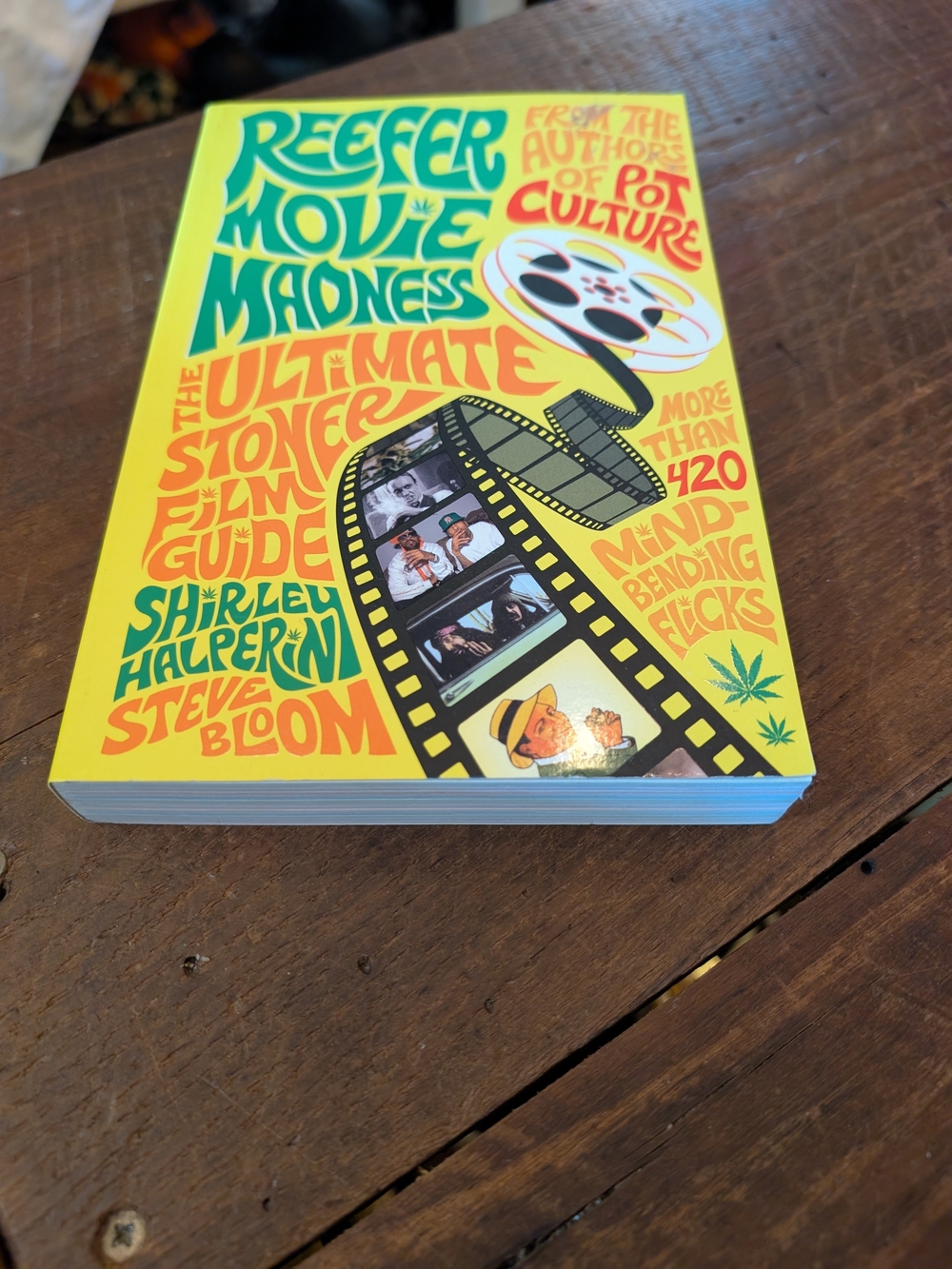 Yellow 'Reefer Movie Madness' Paperback Book by Shirley Halperin & Steve Bloom